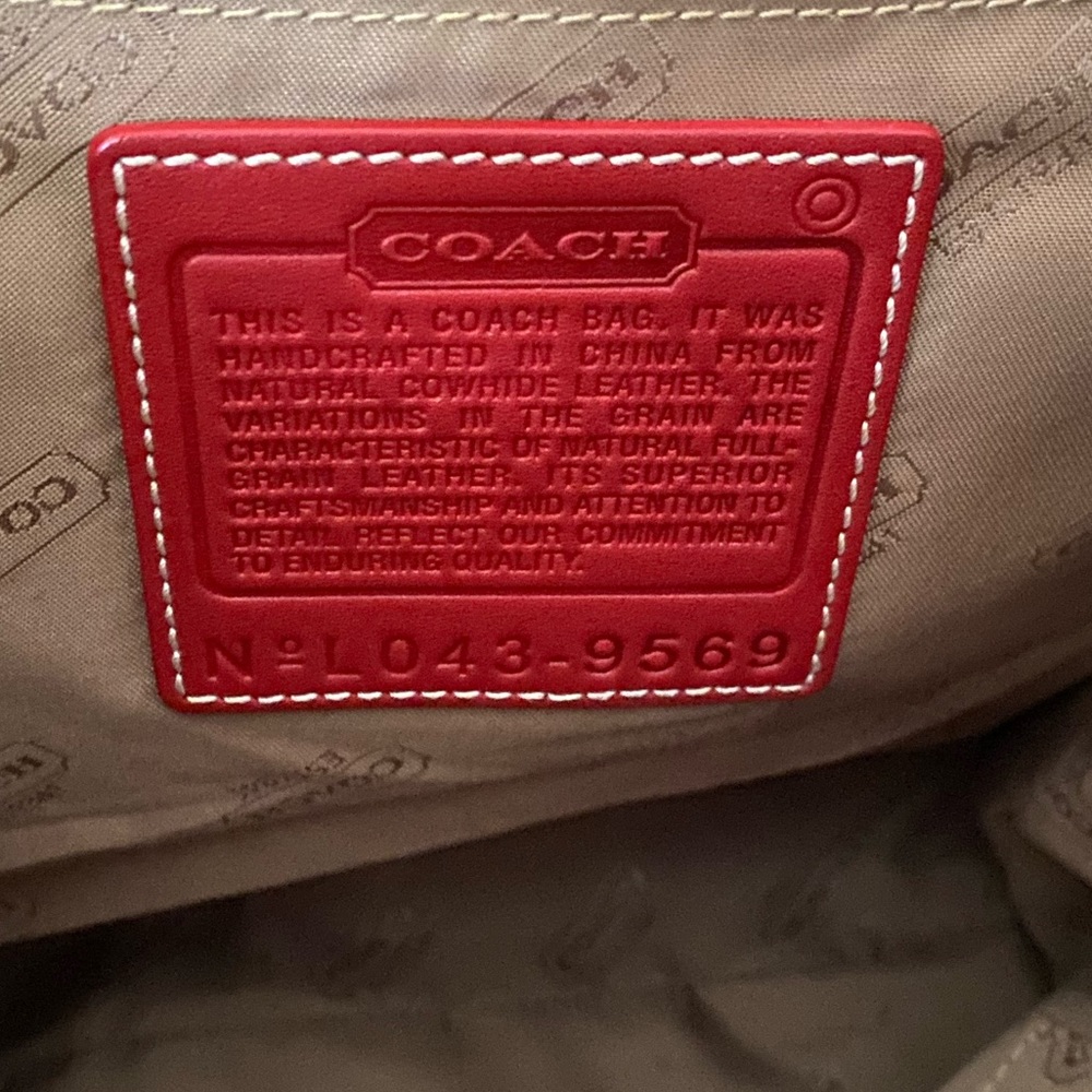 Beautiful Red Coach Backpack π - Picture 3 of 10